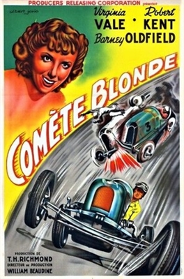 Blonde Comet Metal Framed Poster
