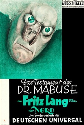 Das Testament des Dr.... Poster with Hanger