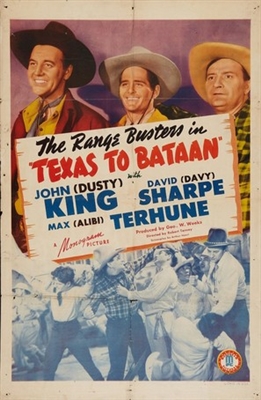 Texas to Bataan Metal Framed Poster
