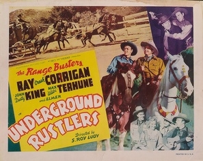 Underground Rustlers Poster with Hanger