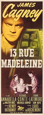 13 Rue Madeleine Metal Framed Poster