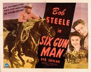 Six Gun Man Wooden Framed Poster