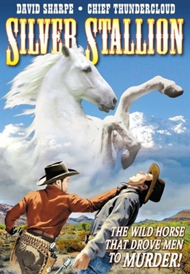Silver Stallion Metal Framed Poster