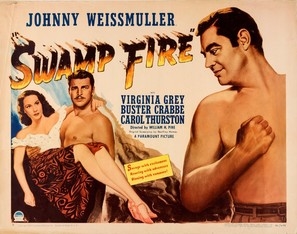 Swamp Fire Wooden Framed Poster