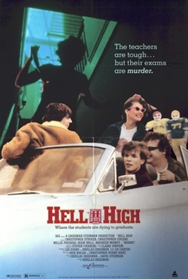 Hell High Wooden Framed Poster