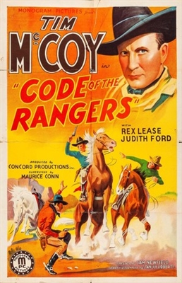Code of the Rangers Wooden Framed Poster