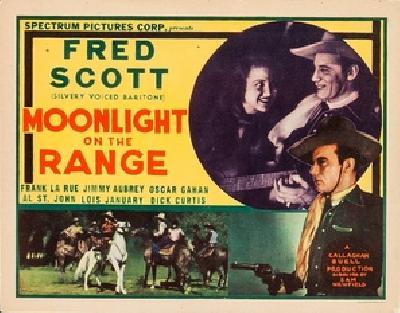 Moonlight on the Range Wooden Framed Poster