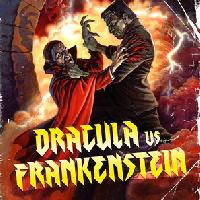 Dracula Vs. Frankenstein Longsleeve T-shirt #1918633