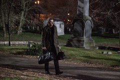 A Walk Among the Tombstones tote bag #