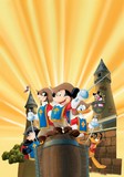 Mickey, Donald, Goofy: The Three Musketeers tote bag #