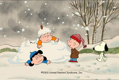 I Want a Dog for Christmas, Charlie Brown Wooden Framed Poster