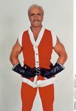 Santa with Muscles Poster with Hanger