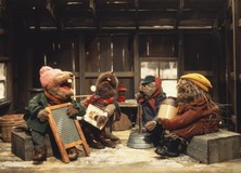 Emmet Otter's Jug-Band Christmas Wooden Framed Poster