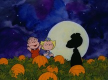 It's the Great Pumpkin, Charlie Brown Wooden Framed Poster