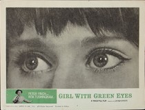 Girl with Green Eyes Wood Print