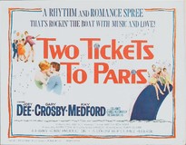Two Tickets to Paris Poster with Hanger