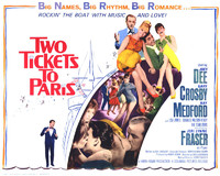 Two Tickets to Paris Poster with Hanger