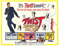 Twist Around the Clock Wooden Framed Poster