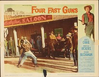 Four Fast Guns Metal Framed Poster