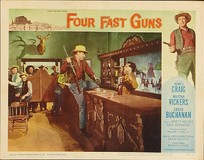 Four Fast Guns Metal Framed Poster