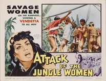 Attack of the Jungle Women Wooden Framed Poster