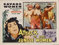 Attack of the Jungle Women Wooden Framed Poster
