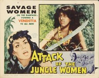 Attack of the Jungle Women Metal Framed Poster