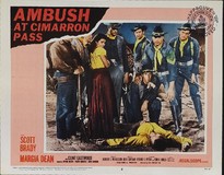 Ambush at Cimarron Pass Wooden Framed Poster