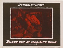 Shoot-Out at Medicine Bend Wooden Framed Poster
