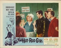 Hot Rod Girl Metal Framed Poster
