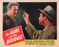 The Girl on the Bridge Poster with Hanger
