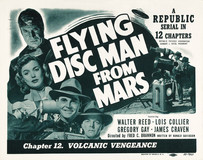 Flying Disc Man from Mars Metal Framed Poster