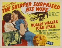 The Skipper Surprised His Wife Wooden Framed Poster