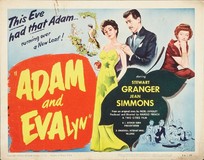 Adam and Evelyne Wooden Framed Poster