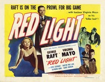 Red Light Wooden Framed Poster