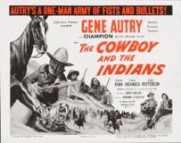 The Cowboy and the Indians Wooden Framed Poster
