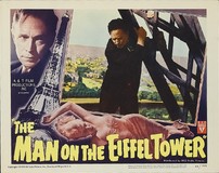 The Man on the Eiffel Tower Canvas Poster