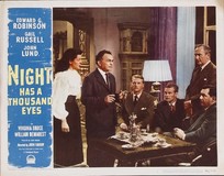 Night Has a Thousand Eyes Metal Framed Poster