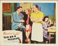 'Fun on a Week-End' Wooden Framed Poster