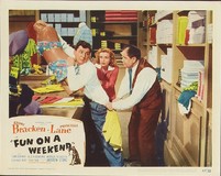 'Fun on a Week-End' Poster with Hanger