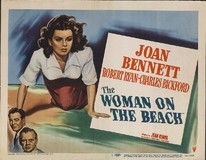 The Woman on the Beach Wooden Framed Poster
