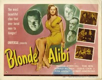 Blonde Alibi Metal Framed Poster