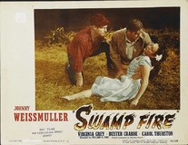 Swamp Fire Wooden Framed Poster