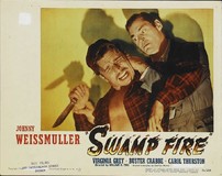 Swamp Fire Poster with Hanger