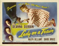 Lady on a Train Metal Framed Poster