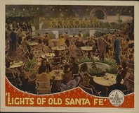 Lights of Old Santa Fe Poster with Hanger