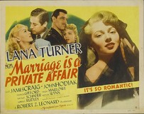 Marriage Is a Private Affair Wooden Framed Poster