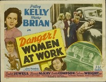 Danger! Women at Work Poster with Hanger