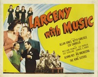 Larceny with Music Metal Framed Poster
