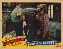 Law of the Saddle Wooden Framed Poster